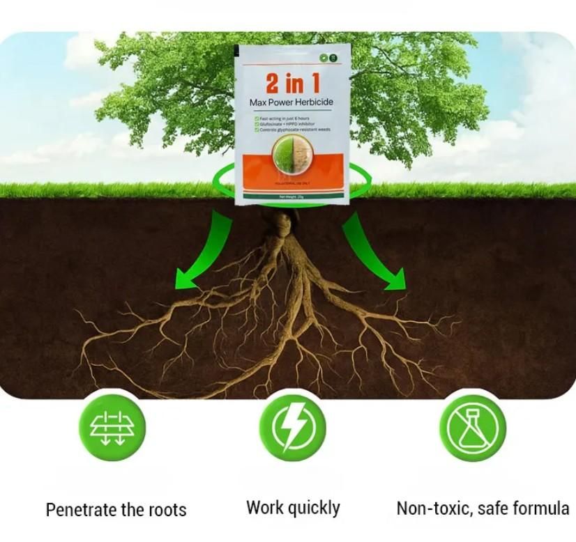 Dual-Action Weed Killer - Max Power Herbicide (Pack of 1)